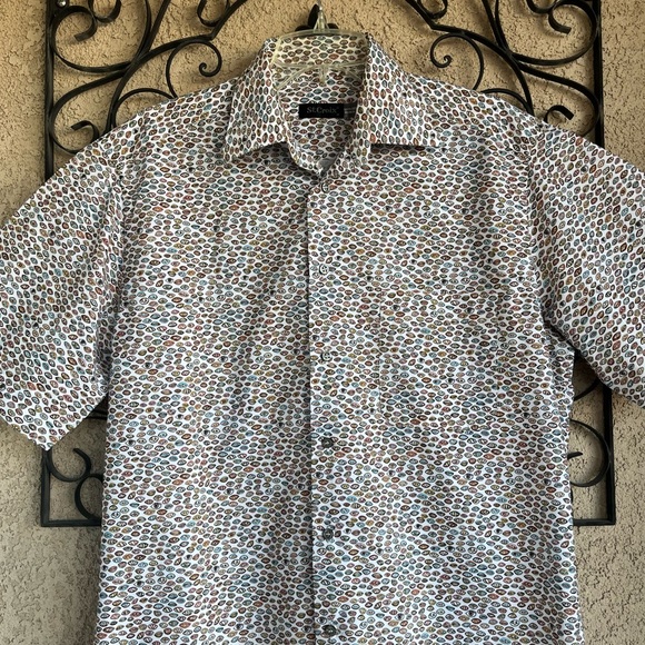 St. Croix button down collared shirt (eye print) - Picture 2 of 6